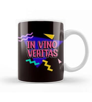 In Vino Veritas Wine Lover Latin Language Phrase Drinking Kupa Bardak Porselen