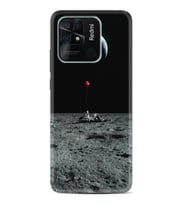 Xiaomi Redmi Note 7 8 9 Pro 10 2022 10 Pro 10S Kılıf Desenli Silikon Astronoot Red Baloon 1608