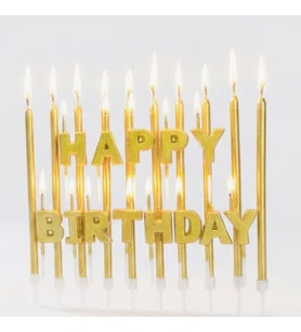 Happy Birthday Gold Mum Set