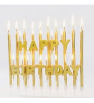 Happy Birthday Gold Mum Set