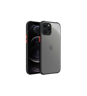 Apple iPhone 12 Pro Max Uyumlu Kılıf Zore Kaff Kapak (Siyah)