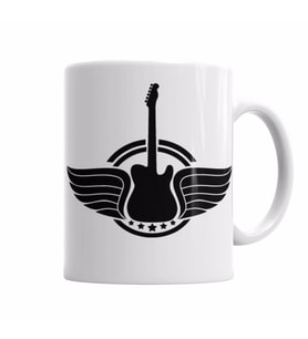 ROCK  ROLL  MÜZİK GİTAR  Kupa Bardak Porselen
