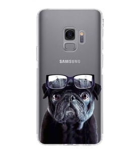PrintiFy Samsung Galaxy S9 ile Uyumlu Köpek 3 Kamera Korumalı Şeffaf Kılıf