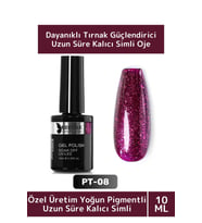 Özel Üretim Yüksek Pigmentli Hızlı Kuruyan Tırnak Güçlendirici 3 Aşamalı Kalıcı Simli Oje 10 Ml