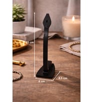 Saat Standı Siyah Masaüstü Tekli Kol Saati Askılığı Akrilik Saat Sergileme Standı 21 cm