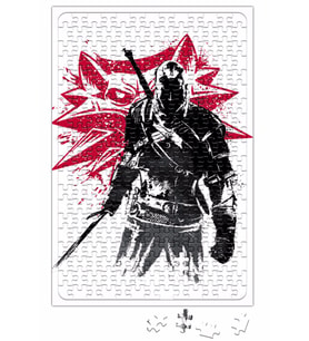 The Witcher Wolf Silhouette Puzzle 240 Parça Yapboz