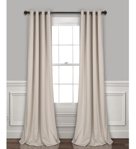 Lexroo Yalıtımlı Gromet Karartma Perdeleri Panel Çifti, 132 cm G x 213 cm U, Buğday