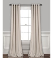 Lexroo Yalıtımlı Gromet Karartma Perdeleri Panel Çifti, 132 cm G x 213 cm U, Buğday