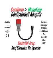 Bemis Elektrikli Araç Şarj Uyumlu CeeNorm Adaptör – 5/32A Priz → 1/16A Fiş