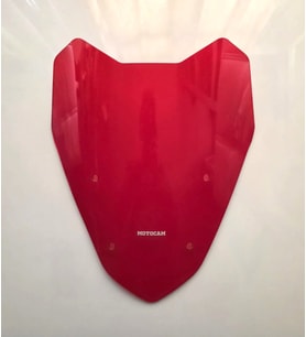 MOTOCAM Suzuki Burgman Street EX 125 Ön Cam 2023-2026 Model 40cm Kırmızı Renkli 4mm