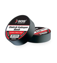 SGS ELEKTRİK İZOLASYON BANDI / SİYAH / 19MM X 10 YRD SGS2950 (10 Adet)
