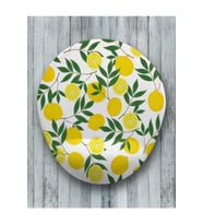 Limon Desen Oval Bilek Destekli Mouse Pad