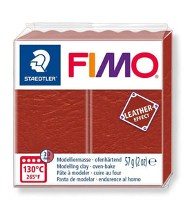 Staedtler Fimo Leather (Deri) Effect Polimer Kil 57 gr 749 Kiremit Rengi 