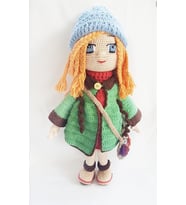 Bayan Maviş Bebek Amigurumi Organik Oyuncak