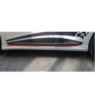 Ford Fiesta Mk6 Aero Yan Marşpiyel Seti Plastik Mat Siyah 2008 - 2017