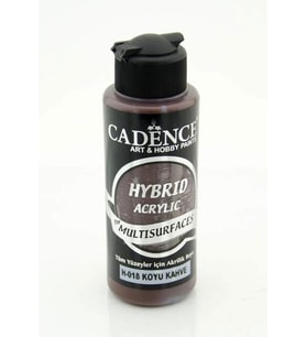 Cadence Hybrid Multisurface Akrilik Boya 120 ml. H-018 KOYU KAHVE 