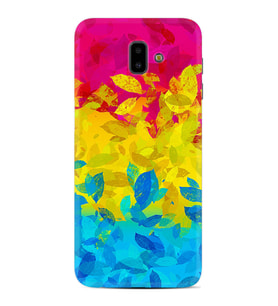 Samsung J6 Plus J7 Prime J7 Pro M20 Kılıf Desenli Silikon Yapraklar 1634