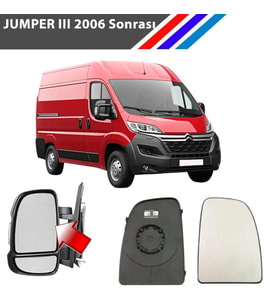 Citroen Jumper 3 Sol Dış Ayna Üst Camı Sürücü Tarafı Isıtmalı