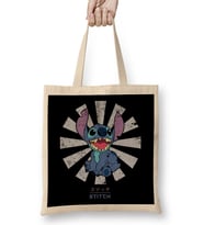 Lilo & Stich Retro Japanese Bez Çanta Uzun Saplı