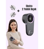 Veryfit Şarjlı Tüy Toplayıcı Tüy Temizleme Makinesi Ekstra 2 Adet Yedek Bıçak Hediyeli