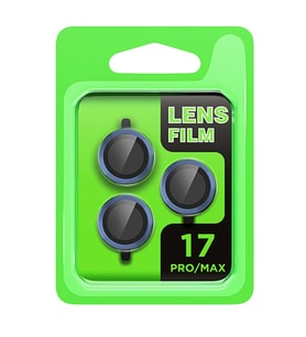 iPhone 17 Pro Raze Metal Kamera Lens - Koyu Mavi