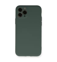 Apple İphone 11 Pro Kılıf Nano İçi Kadife Silikon - Koyu Yeşil