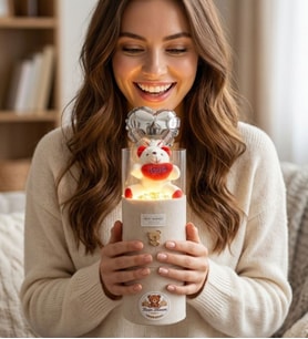 Kadife Kutuda Premium Ayıcık Buketi - Bearbloom No23