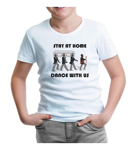 Stay at Home - Dance III Beyaz Çocuk Tshirt