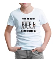 Stay at Home - Dance III Beyaz Çocuk Tshirt
