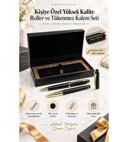 Özel Kutulu Roller ve Tükenmez Kalem Seti