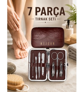 7 Parça Çelik Manikür Pedikür Seti