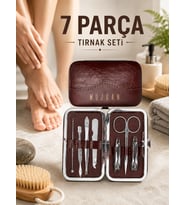 7 Parça Çelik Manikür Pedikür Seti