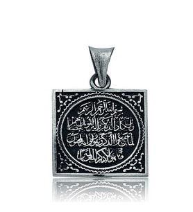 Nazar Duası 925 Ayar  Gümüş Erkek Kolye Ucu