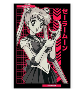 Sailor Moon Saılor Moon Anime Star Edition -Kırmızı- Tablo Ahşap Poster Dekoratif