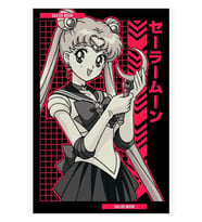 Sailor Moon Saılor Moon Anime Star Edition -Kırmızı- Tablo Ahşap Poster Dekoratif
