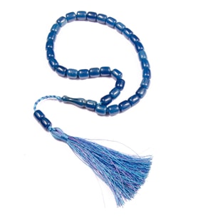 Fıçı Kesim 9x8 mm Özel Seri Sıkma Kehribar 34 Cm Saray Püsküllü Tesbih