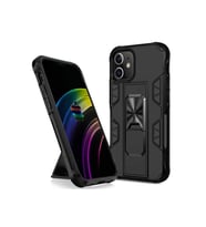 Apple iPhone 12 Mini Uyumlu Kılıf Zore Volve Kapak (Siyah)