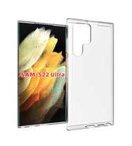 Samsung Galaxy S22 Ultra Uyumlu Kılıf Zore Süper Silikon Kapak (Renksiz)