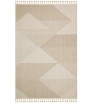 Gri Kilim Geometrik Desenli Modern Salon Kilimi Makine Dokuma Kabartmalı Yüzey Koridor