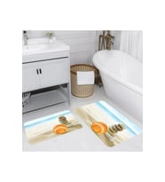 Eliana Home Baskılı 2'li Banyo Paspas Takımı RVG5032