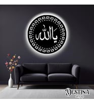 Destina Ahşap Led Tablo (Beyaz)