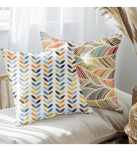 eJOYA Modern Tasarımlı 2'li Yastık İçi Ve Kırlent Kılıfı 45cm 113506