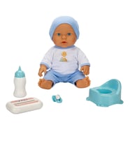 Bebelou Tuvalet Zamanı Sesli Bebek Seti 32 cm 30738 Mavi