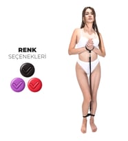 Fantazi Ayarlanabilir El Ve Ayak Kelepçesi Harness Aksesuar (Siyah)