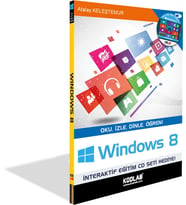 KODLAB YAYIN WINDOWS 8 EĞİTİM KİTABI (Siyah - Beyaz)