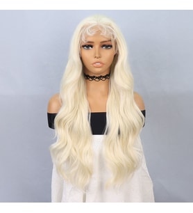 Platin Fiber Sentetik Front Lace Tül Peruk