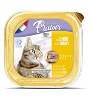 Plaisir Pate 100Gr Hindi Etli 32Adet Yaş Kedi Maması