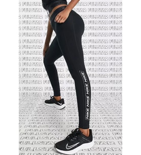 Nike Pro Dri Fit Grappic Leggings Black Toparlaycı Kadın Taytı Siyah