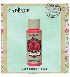 Cadence Style Matt Enamel Cam & Porselen Boyası 59 ml. E-369 Fuşya 