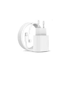 35W GaN Gerçek Güç PD Hızlı Şarj Type-C Adaptör + 60W Type-C to Type-C Kablo Şarj Seti iPhone